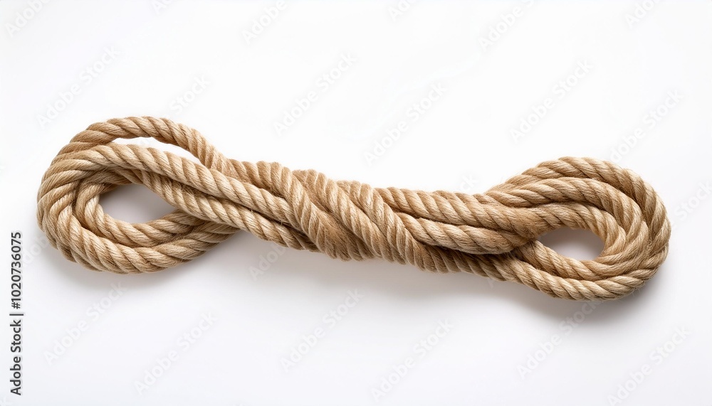 the rope on white background generative ai the rope on white background generative ai