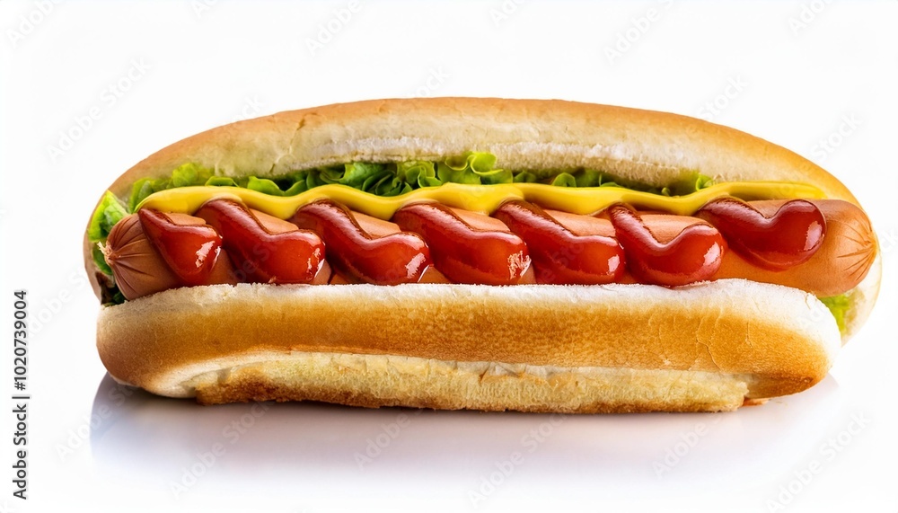 hot dogs with a sausage on a fresh rolls hot dogs with a sausage on a fresh rolls