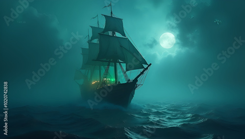 Chilling Mist of the Haunted Sea