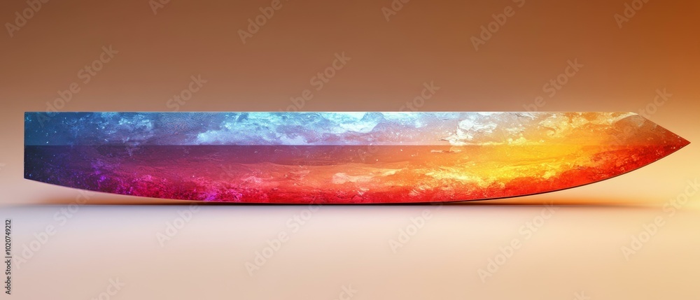 Obraz premium Vibrant Colors Blending Into Shape