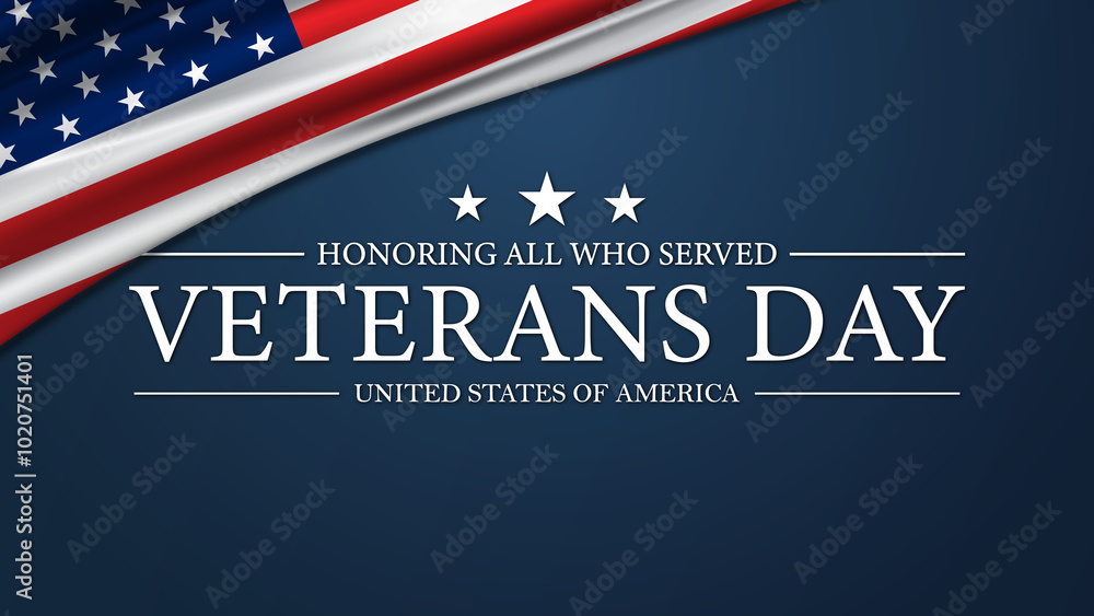 Fototapeta premium Veterans Day USa Background