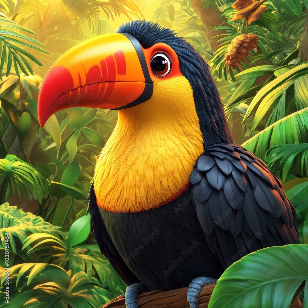 Fototapeta premium Toucan in the Tropical Forest