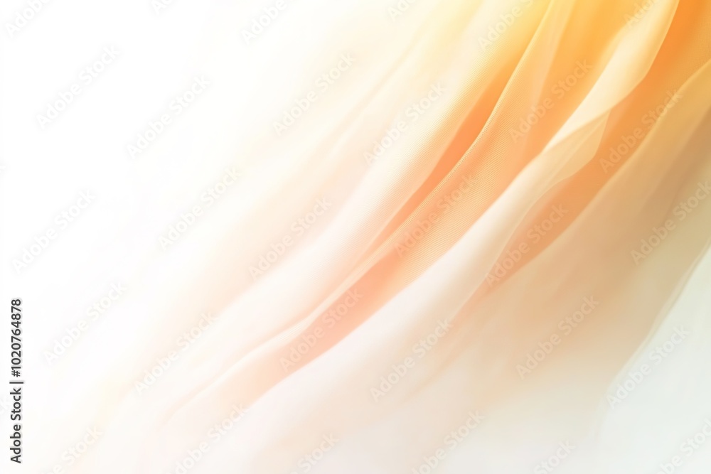 Soft orange and white waves on light background Soft orange and white waves on light background