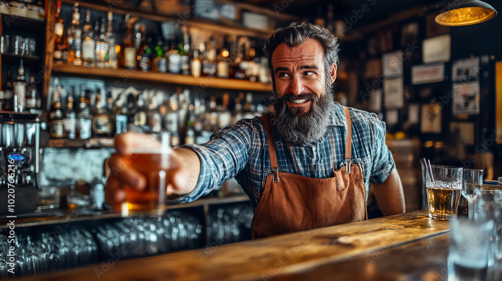 Bartender Refusing Service in Upscale Bar Setting Bartender Refusing Service in Upscale Bar Setting