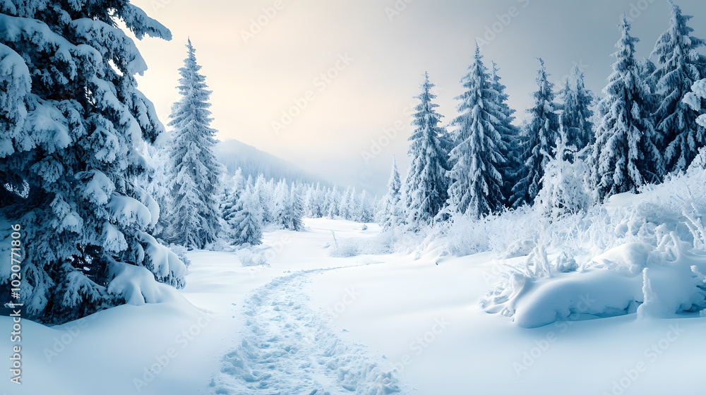 Fototapeta premium Extreme winter.