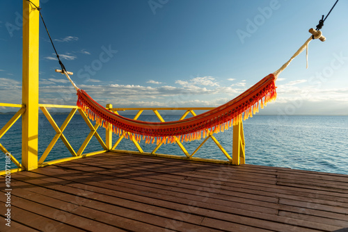 Obraz na plátně Caribbean Beach hut in Colon island, Bocas del Toro archipelago, Panama - stock