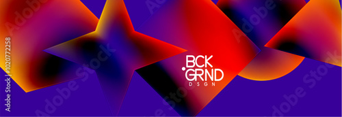 Fluid color geometric shapes abstract background. Vector Illustration For Wallpaper, Banner, Background, Card, Book Illustration, landing page