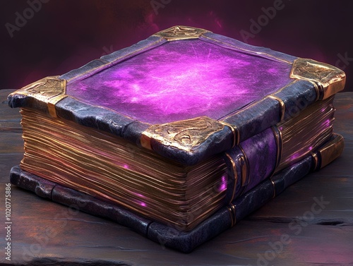 Mystical, Magical Ancient Tome with Pink Aura