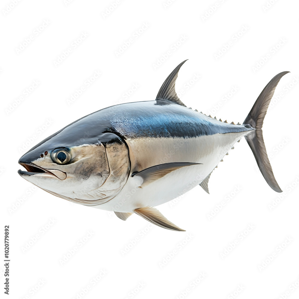 A Striking Closeup Photograph Of A Bluefin Fish Species, Perfectly Isolated On A Transparent Background, Capturing The Essence Of Aquatic Life And Oceanic Splendor. A Striking Closeup Photograph Of A Bluefin Fish Species, Perfectly Isolated On A Transparent Background, Capturing The Essence Of Aquatic Life And Oceanic Splendor.