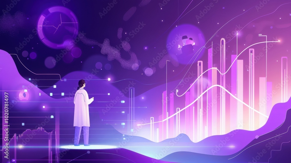 Obraz premium doctor working on a computer