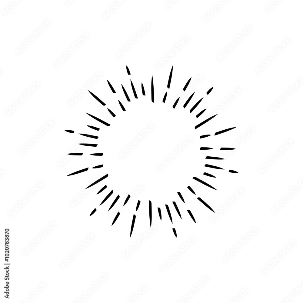 Fireworks flat black and white editable line vector icon to celebrate event. Fireworks flat black and white editable line vector icon to celebrate event.