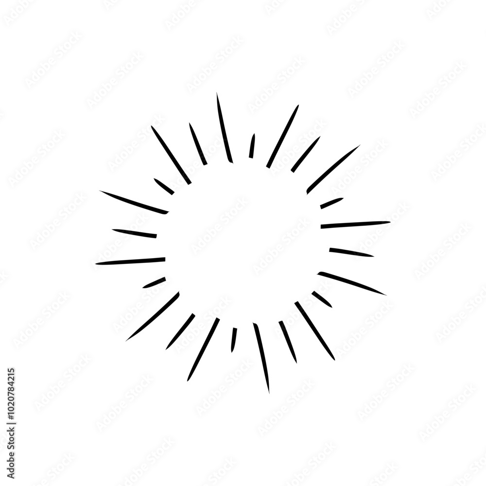 Fireworks flat black and white editable line vector icon to celebrate event. Fireworks flat black and white editable line vector icon to celebrate event.