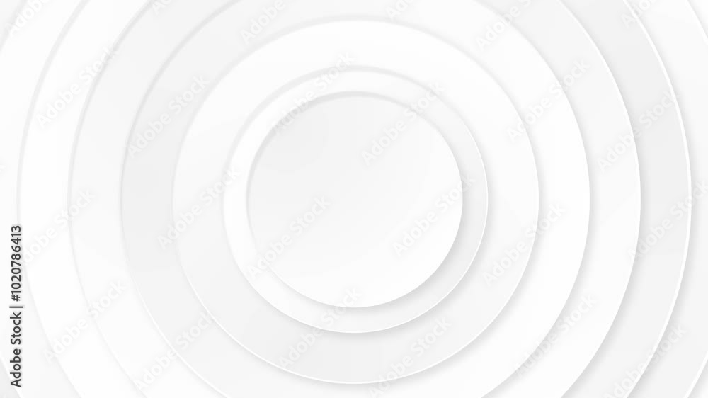 abstract white background animation video loop with circle wavy shape abstract white background animation video loop with circle wavy shape