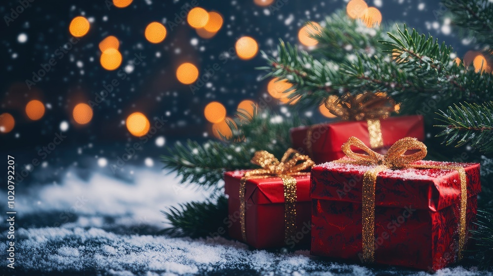 Christmas presents under a twinkling tree, wrapped in colorful paper, symbolizing the joy of a new beginning and holiday cheer. Christmas presents under a twinkling tree, wrapped in colorful paper, symbolizing the joy of a new beginning and holiday cheer.