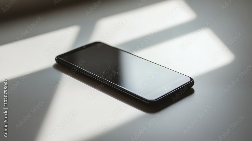 modern smartphone on a minimalist background modern smartphone on a minimalist background