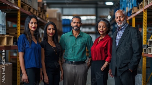 The Team in Warehouse Setting