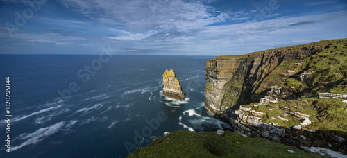 The Standard Sea Stack, Costa Head Cliffs, Orkney, Scotland