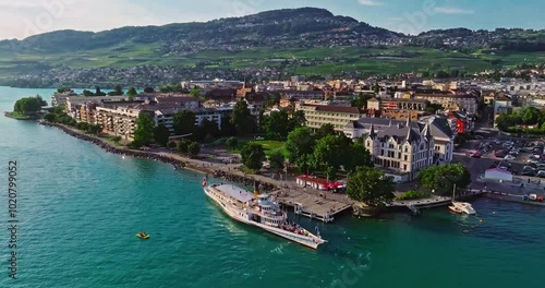 Vevey is a city in western Switzerland, in the French-speaking canton of Vaud. One of the main centers of the Swiss Riviera. Vevey is located on the shores of Lake Geneva