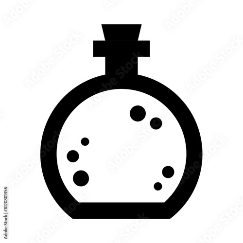 Magic Potion Bottle Line Icon