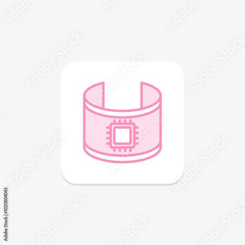Panorama duotone line icon , vector, pixel perfect, illustrator file