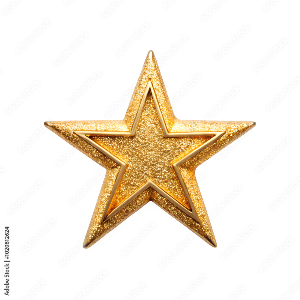 Gold star isolated on a transparent background Gold star isolated on a transparent background
