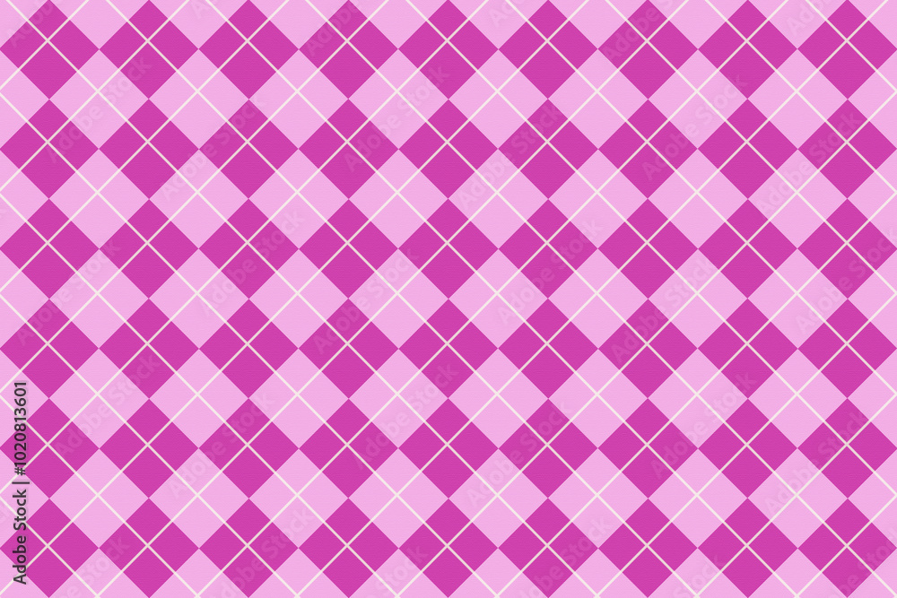 Checkered diamond striped pink fabric seamless pattern Checkered diamond striped pink fabric seamless pattern