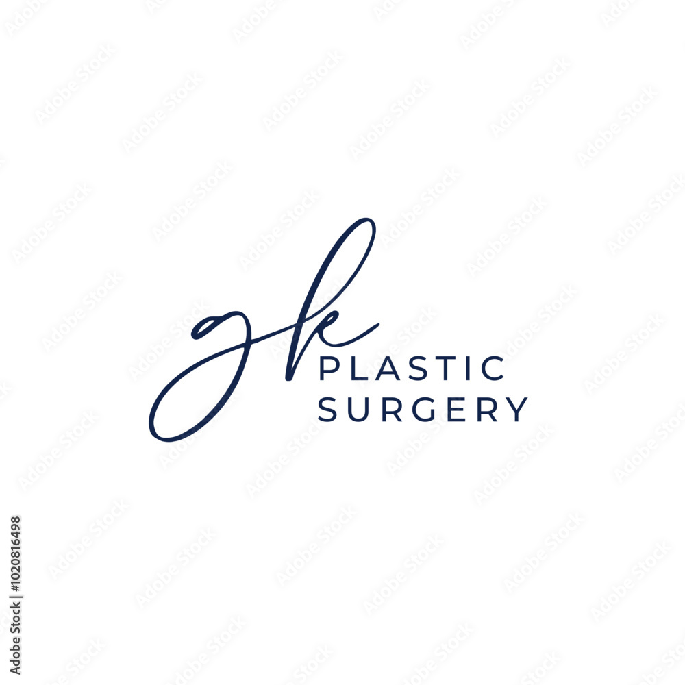 GK initial letters Luxury logo design