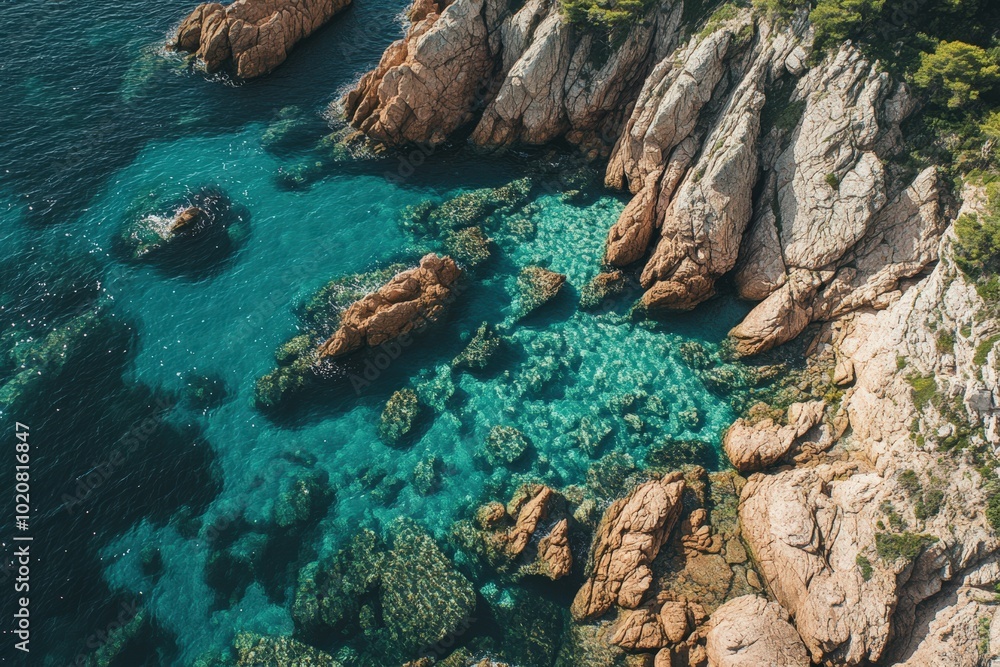 Stunning turquoise waters and rugged cliffs Stunning turquoise waters and rugged cliffs
