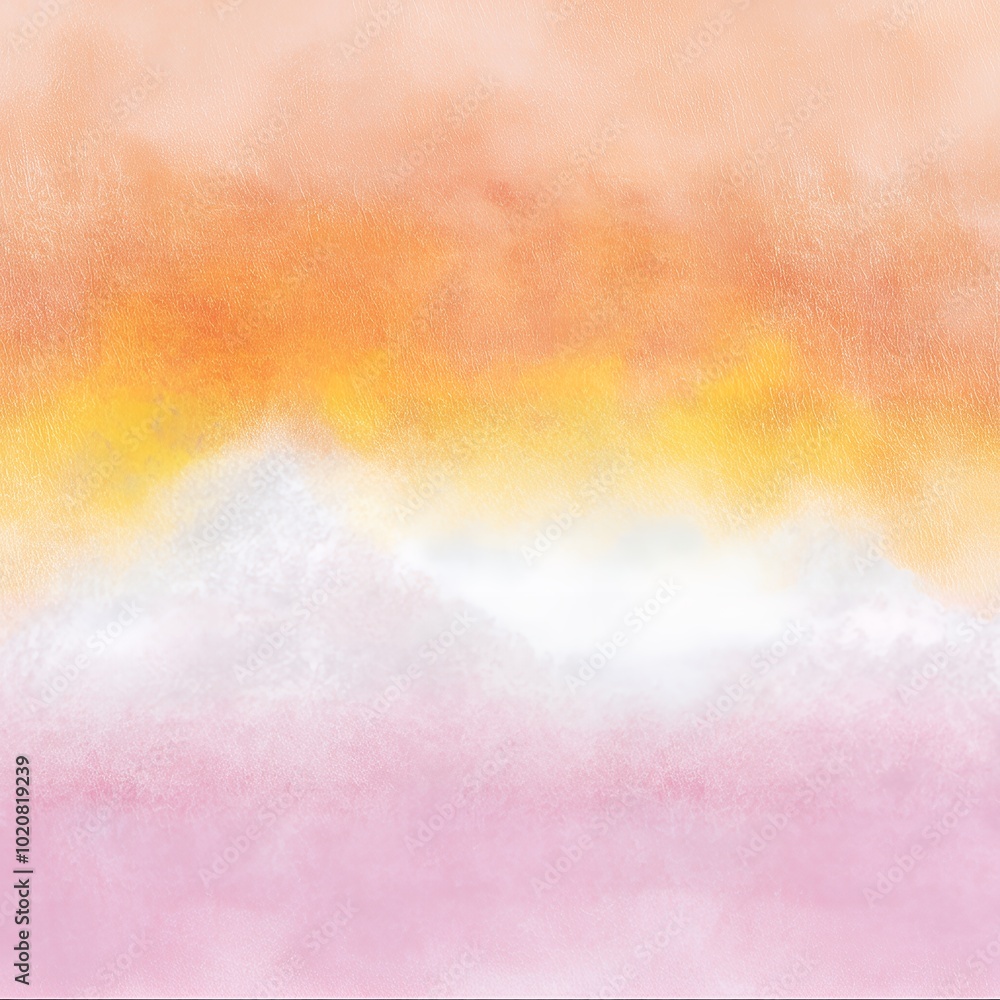 Fototapeta premium Abstract gradient background with soft pastel hues of pink, yellow, and orange, blending smoothly. Ideal for design, wallpaper, and texture concepts.