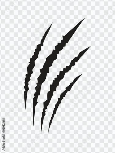 Wild Animal Claw Scratch Marks | Fierce and Edgy Vector Icon Set