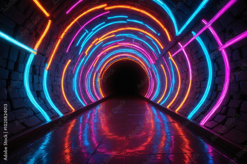 Neon Tunnel. Neon Tunnel.