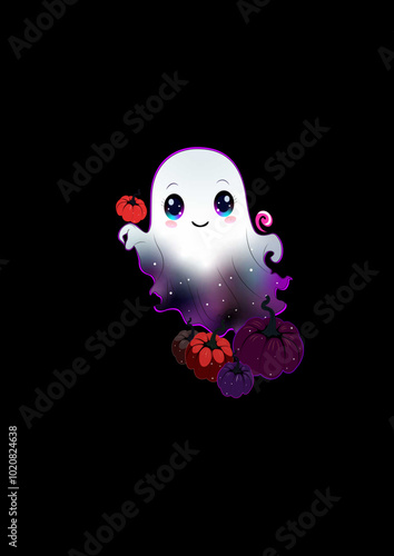 Illustration of a cute ghost