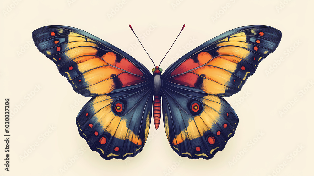 Obraz premium Butterfly collection,Butterfly Vector Silhouettes. Decorative Insect Collection.