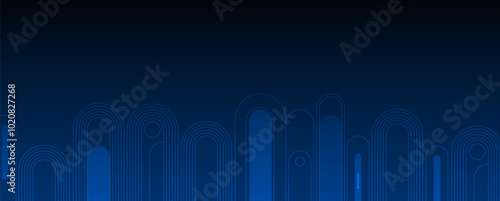 Technology inspired by minimalist art. Abstract technology background