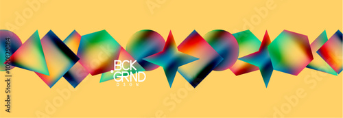 Fluid color geometric shapes abstract background. Vector Illustration For Wallpaper, Banner, Background, Card, Book Illustration, landing page