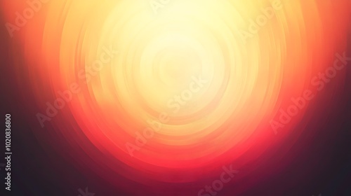 A mesmerizing radial gradient glowing with bright yellow hues, evoking a sense of warmth and light background