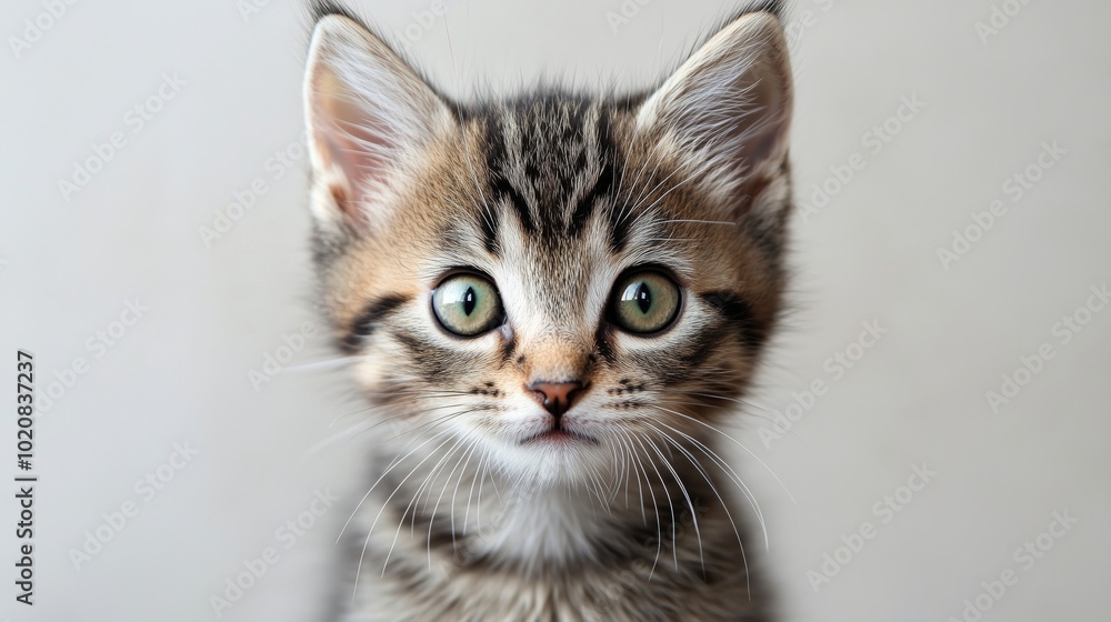 A Curious Kitten With Playful Eyes and Soft Fur A Curious Kitten With Playful Eyes and Soft Fur
