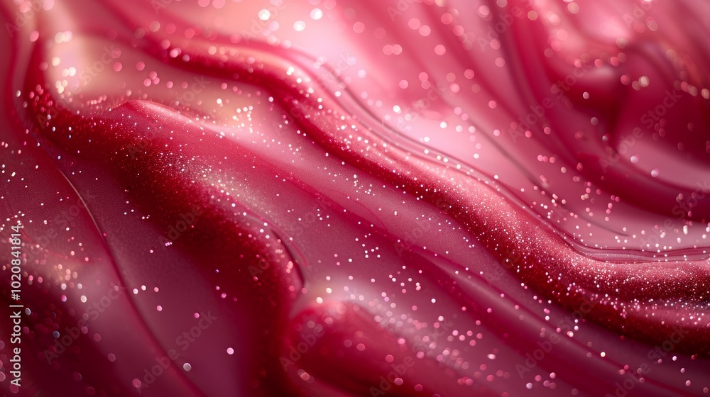 Close-up of a shimmering, swirling pink liquid with a soft, glowing light in the background. Close-up of a shimmering, swirling pink liquid with a soft, glowing light in the background.