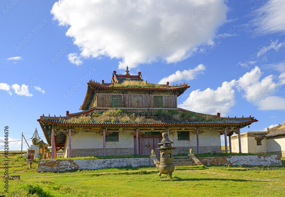 Shankh Monastery located in Övörkhangai Province, Central Mongolia, 25 kilometers South East of Kharkhorin city - one of Mongolia’s oldest and most historically significant monasteries