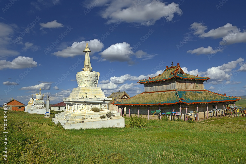 Shankh Monastery located in Övörkhangai Province, Central Mongolia, 25 kilometers South East of Kharkhorin city - one of Mongolia’s oldest and most historically significant monasteries