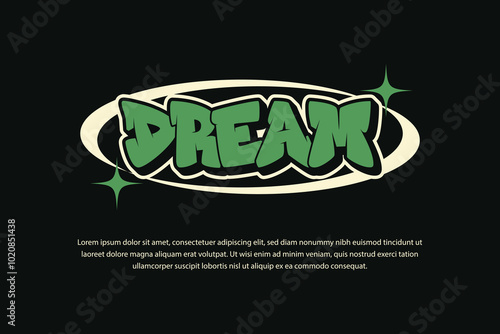 Retro style t shirt design, modern streetwear design