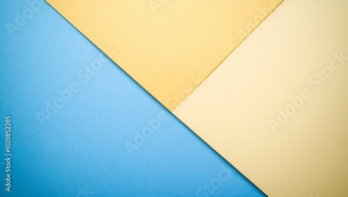 An abstract backdrop featuring diagonal shifts between blue and yellow