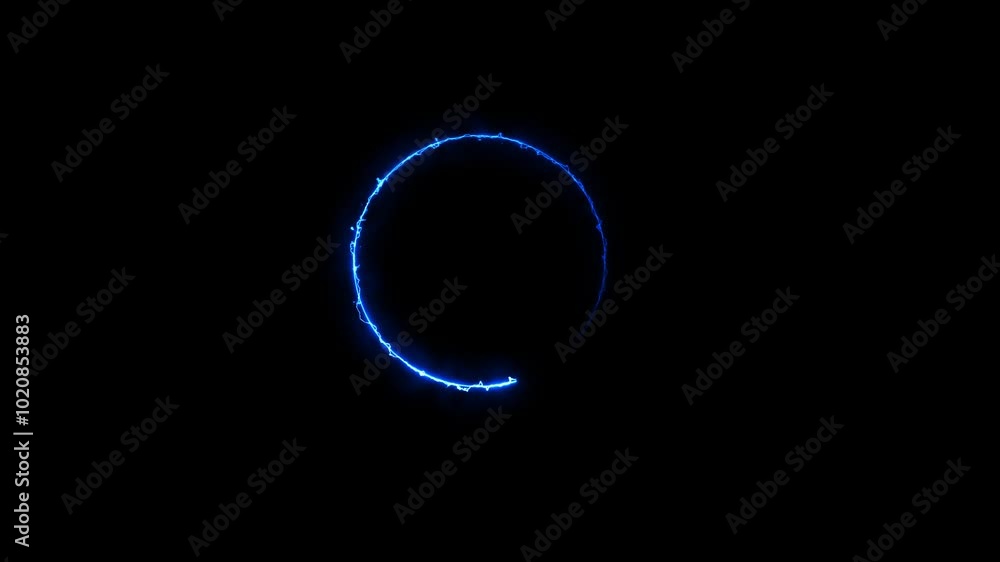 Neon circle frame Neon circle frame