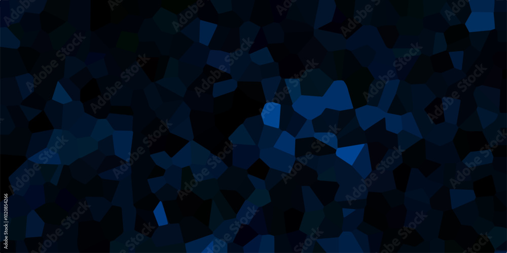 Dark blue and white Broken-Stained Glass Background with white lines Voronoi diagram background Seamless pattern with 3d shapes vector Vintage Illustration background. Geometric Retro tiles pattern Dark blue and white Broken-Stained Glass Background with white lines Voronoi diagram background Seamless pattern with 3d shapes vector Vintage Illustration background. Geometric Retro tiles pattern