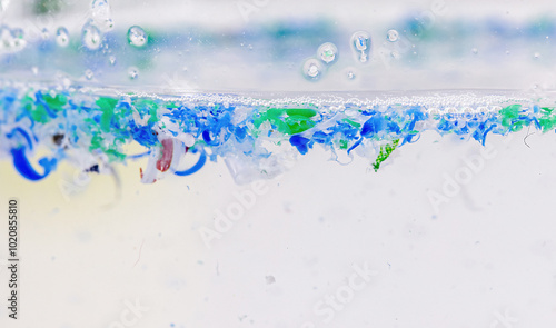 Photos Becker cup with polluted water, contaminated