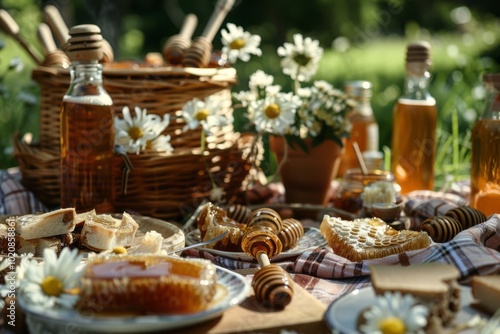 A picnic with honey-based dishes to celebrate World Bee Day