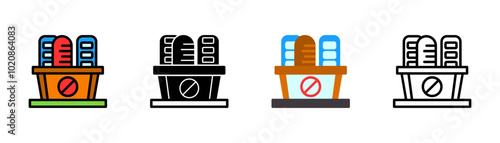 Set of Low Carb Icon