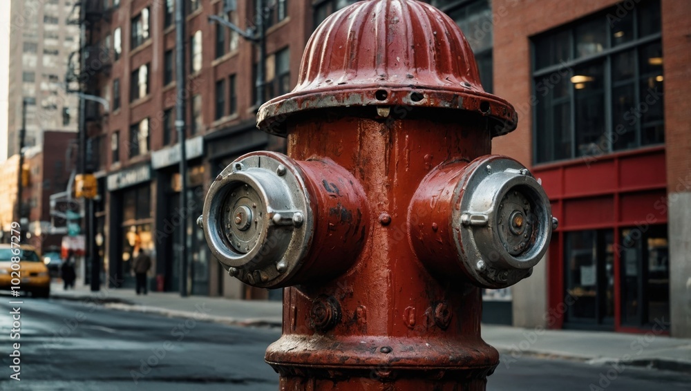 Fototapeta premium Fire hydrant on a city street