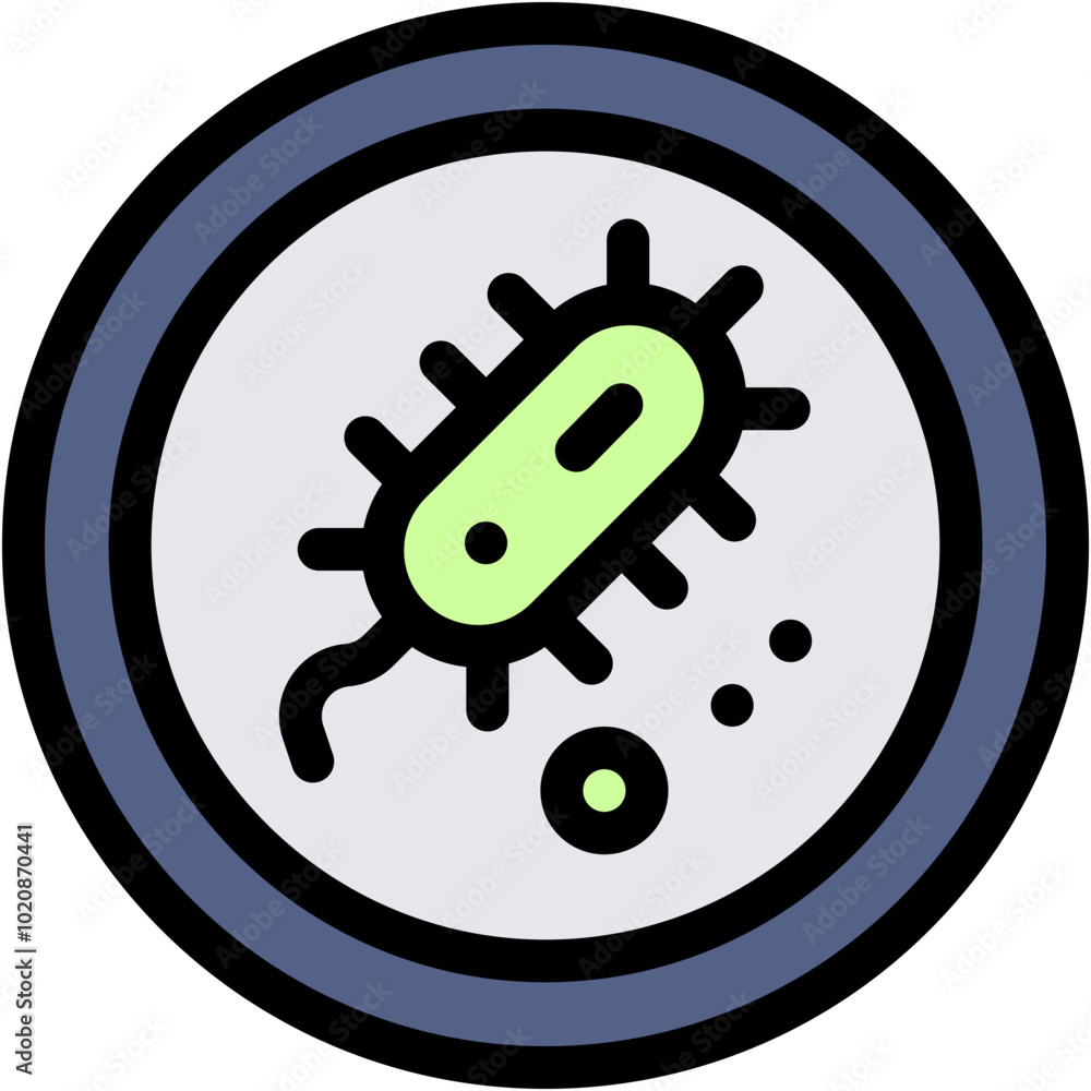 Bacteria, Biology, Science, Medical, Bacterium Icon