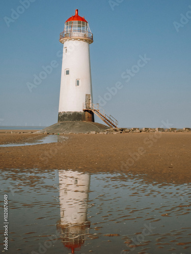 Wallpaper Mural lighthouse on the shore in Wales Torontodigital.ca
